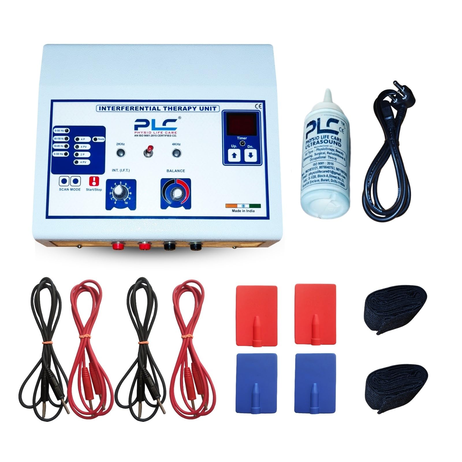 2 Channel IFT Machine For Physiotherapy, Manual Control, Durable Metal Body With 1 Year Warranty, Pain Relief Physiotherapy Equipment For Home And Clinic