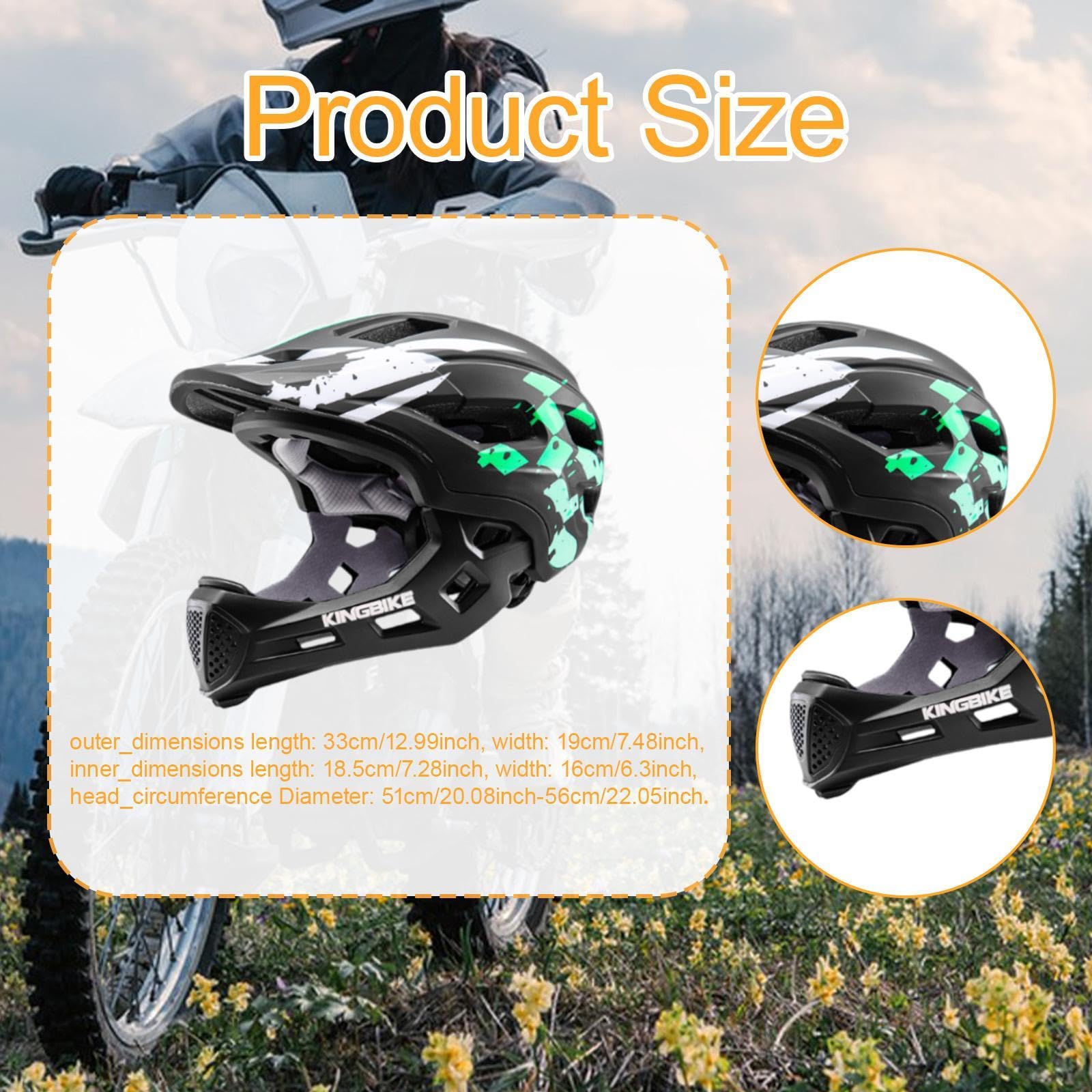 Harilla Casque de Vélo pour Enfants, Casque de Cyclisme pour Skateboard, Accessoires Cyclisme pour Enfants, Casque Intégral Réglable Antichoc pour Skateboard, Vélo, Roller, Vert