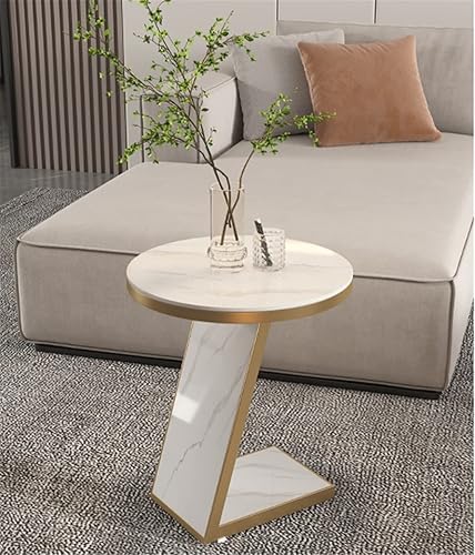 CZDYUF - Mesa auxiliar pequeña para sofá, mesa auxiliar para sala de estar, balcón, mesa redonda pequeña, mesa de noche, mesa de esquina para el