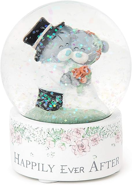 Me To You AGE01002 Tatty Teddy 'Happily Ever After' Wedding Snow Globe