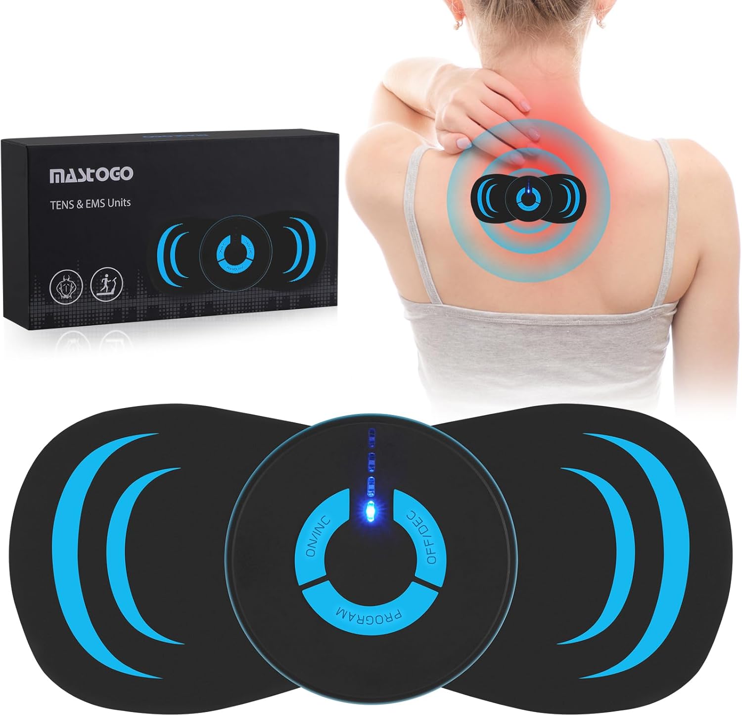 Wireless TENS Unit, 6 Modes 10 High Frequency Intensity TENS Unit Muscle Stimulator, Portable Rechargeable TENS EMS Muscle Stimulator for Pain Relief Wireless TENS Unit, 6 Modes 10 High Frequency Intensity TENS Unit Muscle Stimulator, Portable Rechargeable TENS EMS Muscle Stimulator for Pain Relief