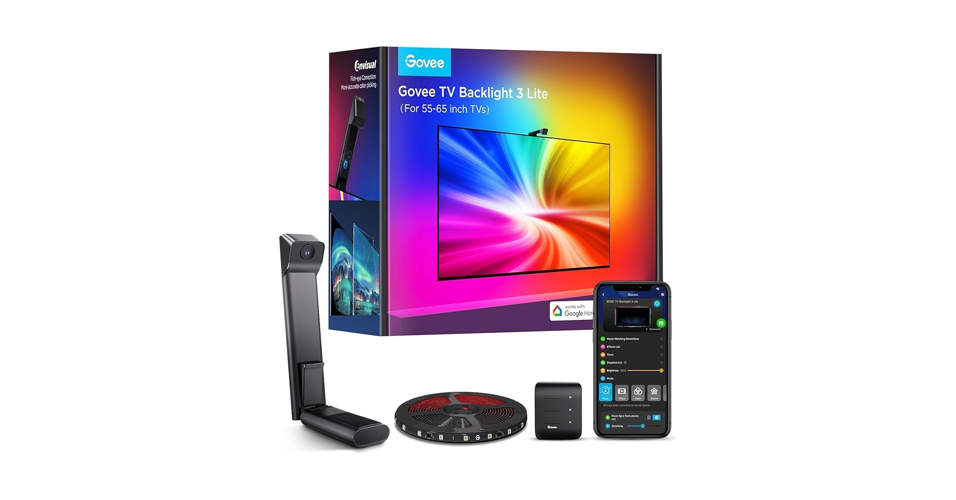 Govee TV バックライト 3 ライト キット (55～65 インチ TV) Govee TV Backlight 3 Lite | Govee US