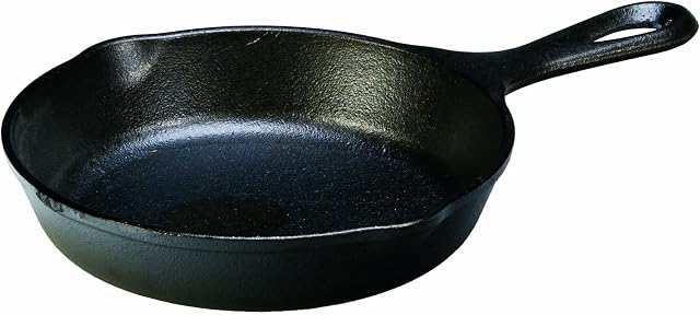 Lodge L3SK3 Round Skillet with Handle, 16.5 x 3.1 cm, Black