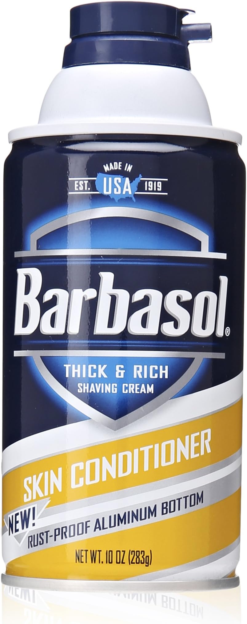 Barbasol Skin Conditioner Thick and Rich Shaving Cream for Men, 10 Ounce