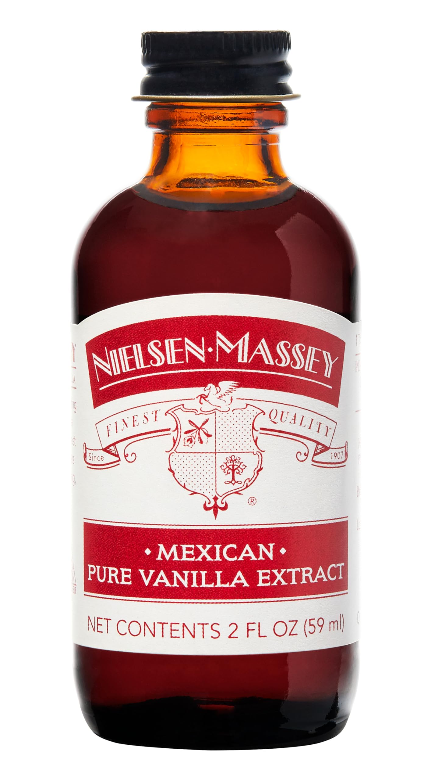 Nielsen-Massey Mexican Pure Vanilla Extract for Baking and Cooking, 2 Ounce Bottle