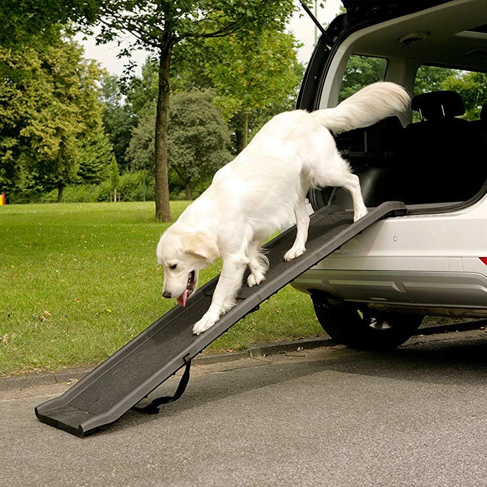 Dog Pet Ramp Plastic Folding Lightweight Strong Travel Transport Car Van