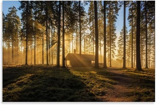 Lienzo Pintura Pintura Bosque Verde Árbol Paisaje Lienzo Pared De Arte Lienzo Impresiones De Póster Poster Decorative Painting Canvas Wall Posters