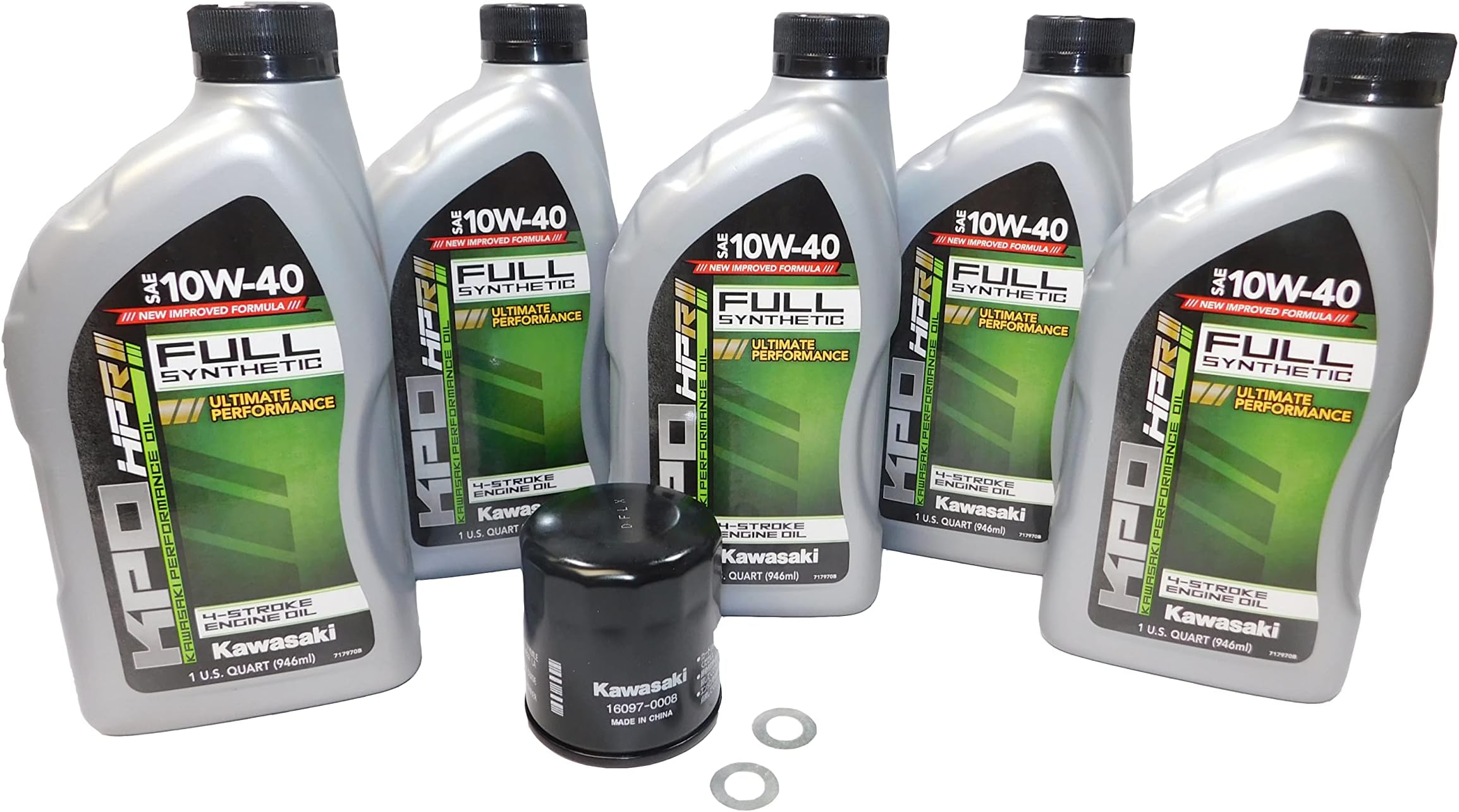 2009-2023 Kawasaki Vulcan 1700 VN1700 OEM Full Synthetic Oil Change Kit KAW119