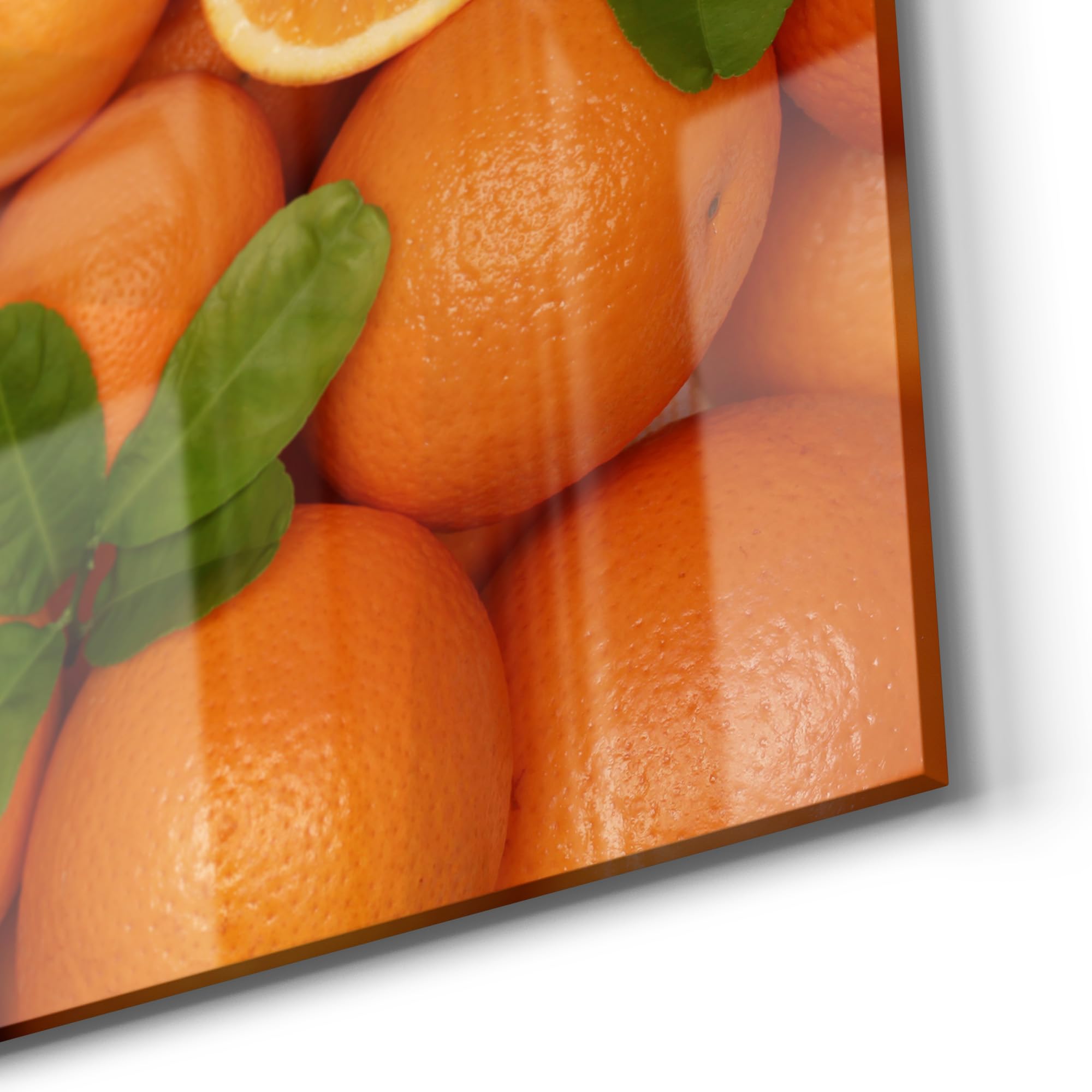 DEQORI Szklana tablica magnetyczna | wymiary 90 x 60 cm | motyw "Świeżość witamin" | tablica memo ze szkła | tablica magnetyczna z magnesami, długopisem i ściereczką do kuchni i biura | tablica