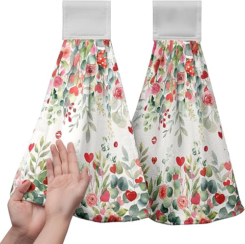 Miniatura 11 de America Stars - Juego de 2 toallas de cocina azules con lazo para colgar, patrióticas para colgar el 4 de julio, juego de 2 toallas de mano