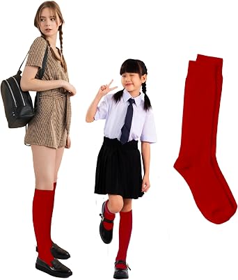 BASICO Girls Kids 12 Pack School Uniform Knee High Socks