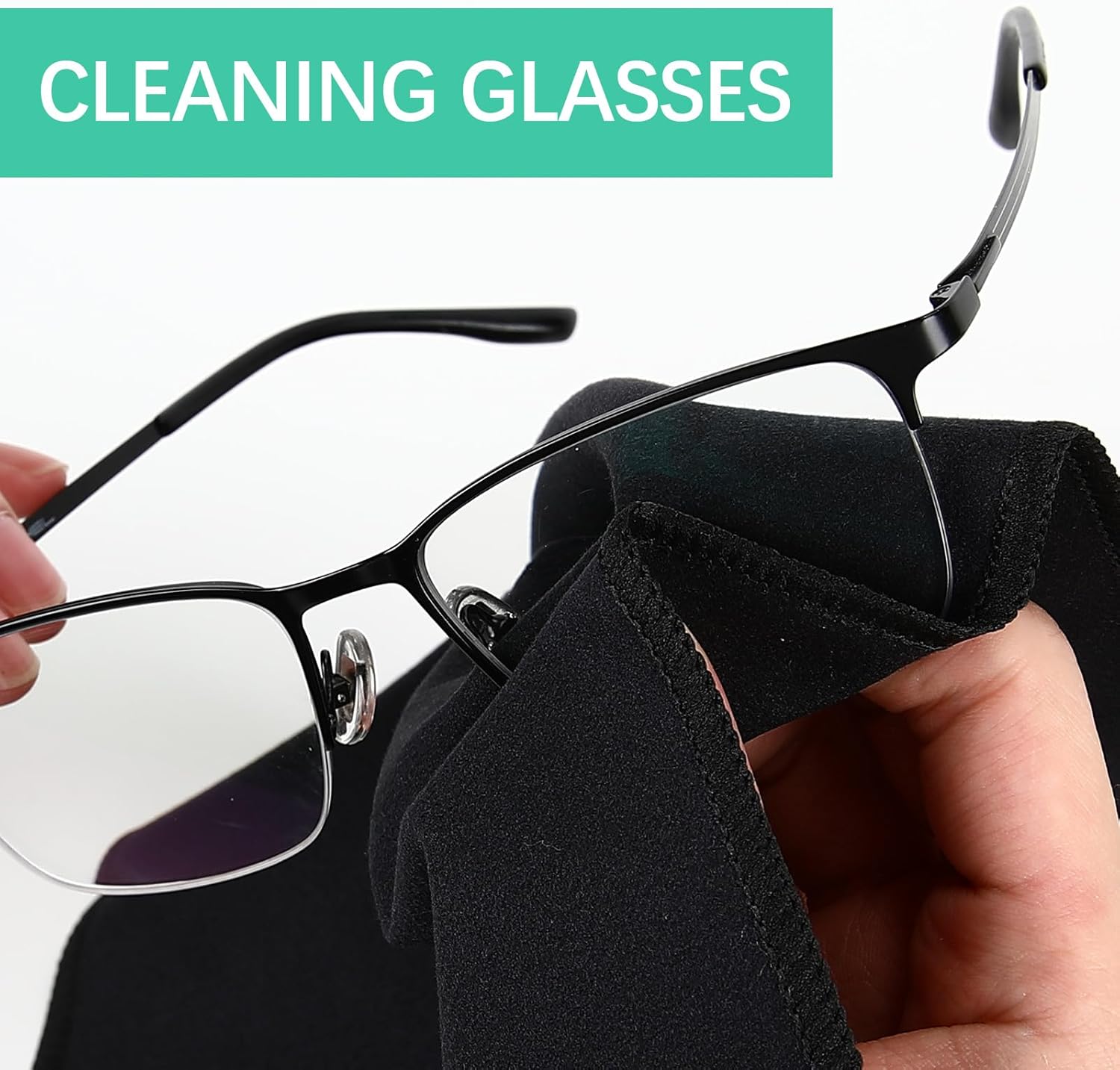 8 PCS Gym sweat towels Quick-Dry Microfiber Sweat Rags for Face, Hands, & Body - Men & Women - A soft black handkerchief suitable for use in Basketball, Football, Sports and Work (10" x 10") - Image 6