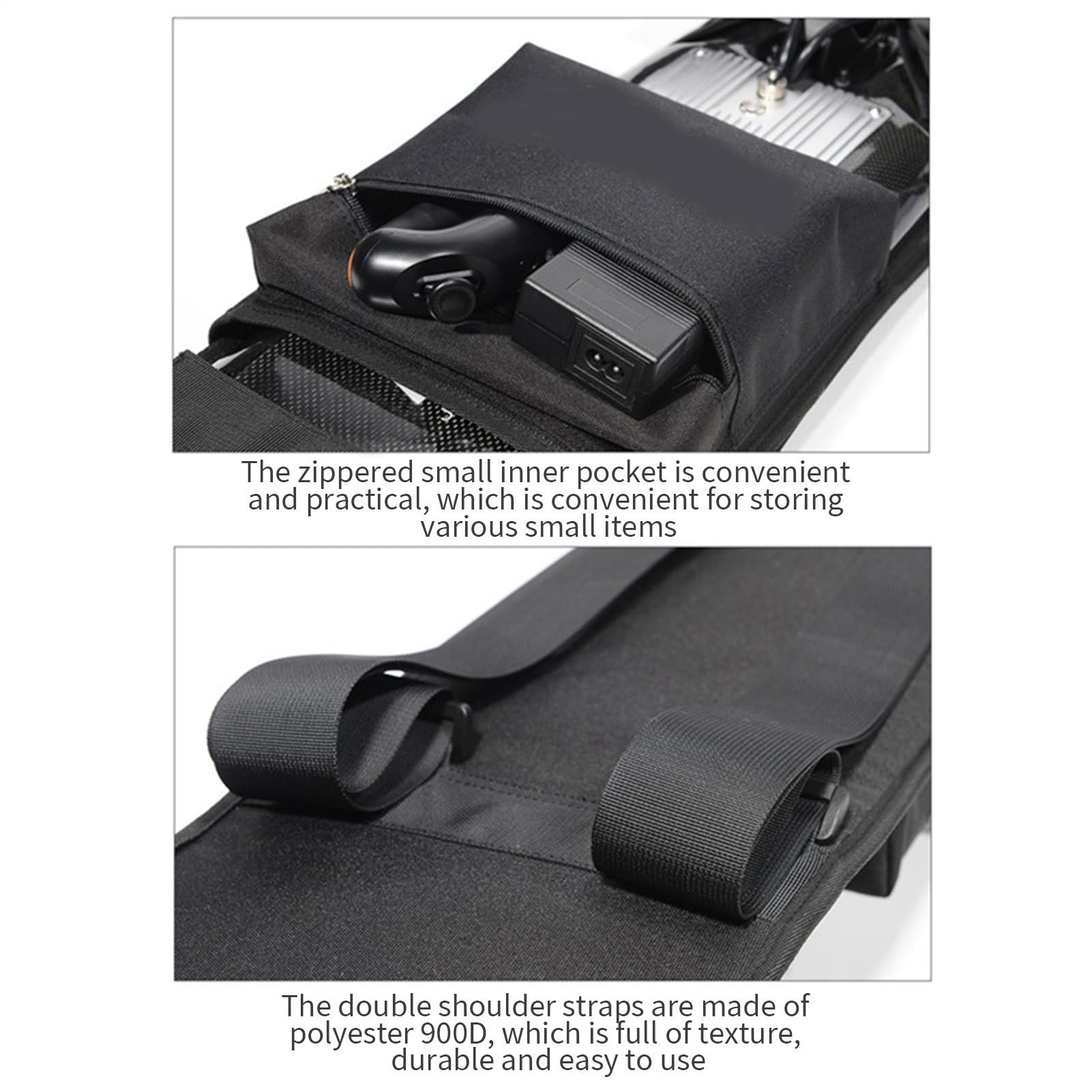 Sac de Transport pour Skateboard Organiseur d'Extérieur à Fermeture Éclair | Sac à épaule Porte-Planche pour Étudiants, Adolescents, Adultes, Université, ,