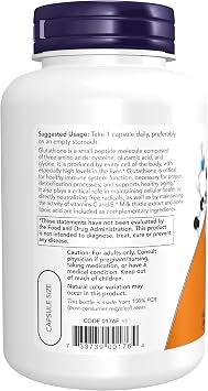 NOW Foods Glutathione 500mg - 120 vcaps