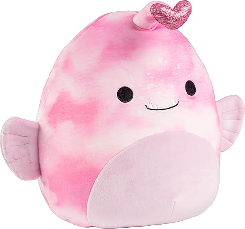 Squishmallows Sy The Anglerfish original de 10 pulgadas Peluche oficial de Jazwares Juguete de peluche coleccionable suave y esponjoso Añádelo a