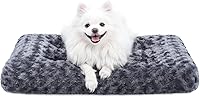 Vista 21 de KSIIA Cama lavable para perro, cama de lujo para perros, cómoda almohadilla antideslizante para mascotas, para razas de perros grandes, jumbo, Gris