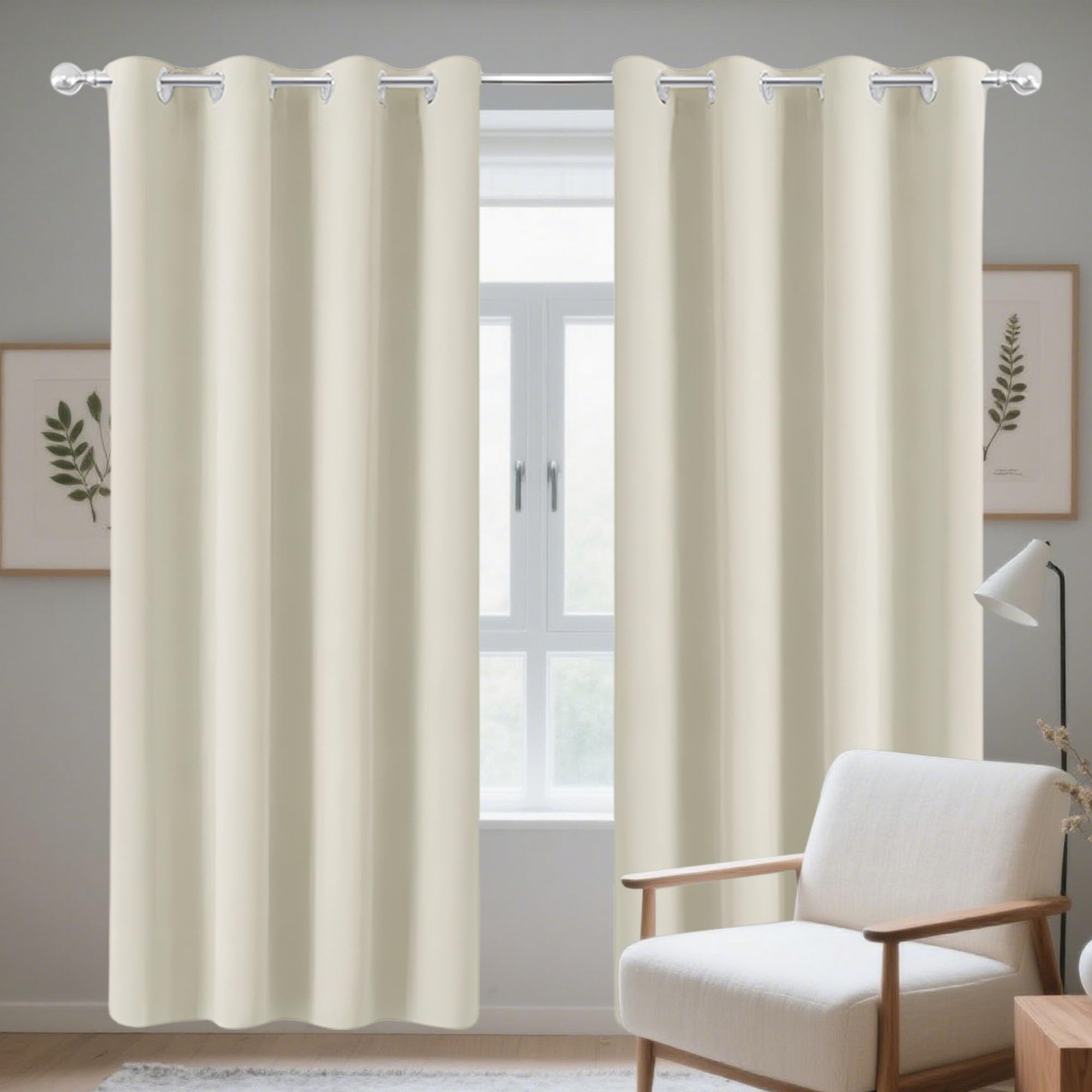 Rideau court moderne beige idéal pour créer un cocon dans la chambre