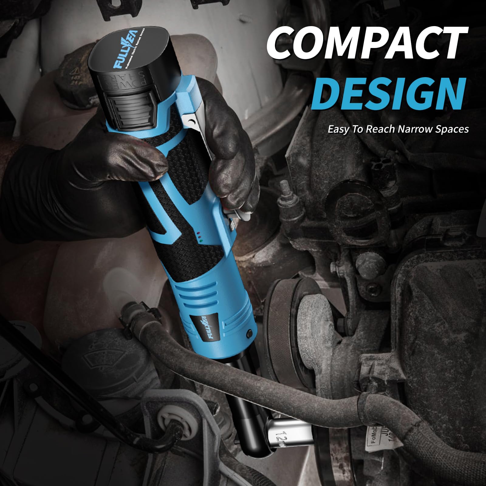 FULLYEA Cordless Electric Ratchet - 40 ft-lbs Torque -7