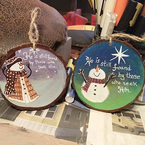 Miniatura 5 de ZOENHOU 40 piezas de rebanadas de madera natural de 3.5 a 4 pulgadas para manualidades, posavasos de círculos de madera sin terminar con corteza