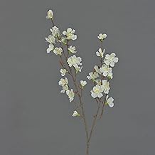 artplants.de Artificial Cherry Blossom Branch Ariel with Blossoms, White, 75 cm, Decorative Flowers/Textile Flowers