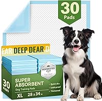 Vista 11 de Almohadillas de carbón para cachorros de 28 x 34 pulgadas (30 unidades), almohadillas de carbón activado extra grandes, almohadillas para orina a