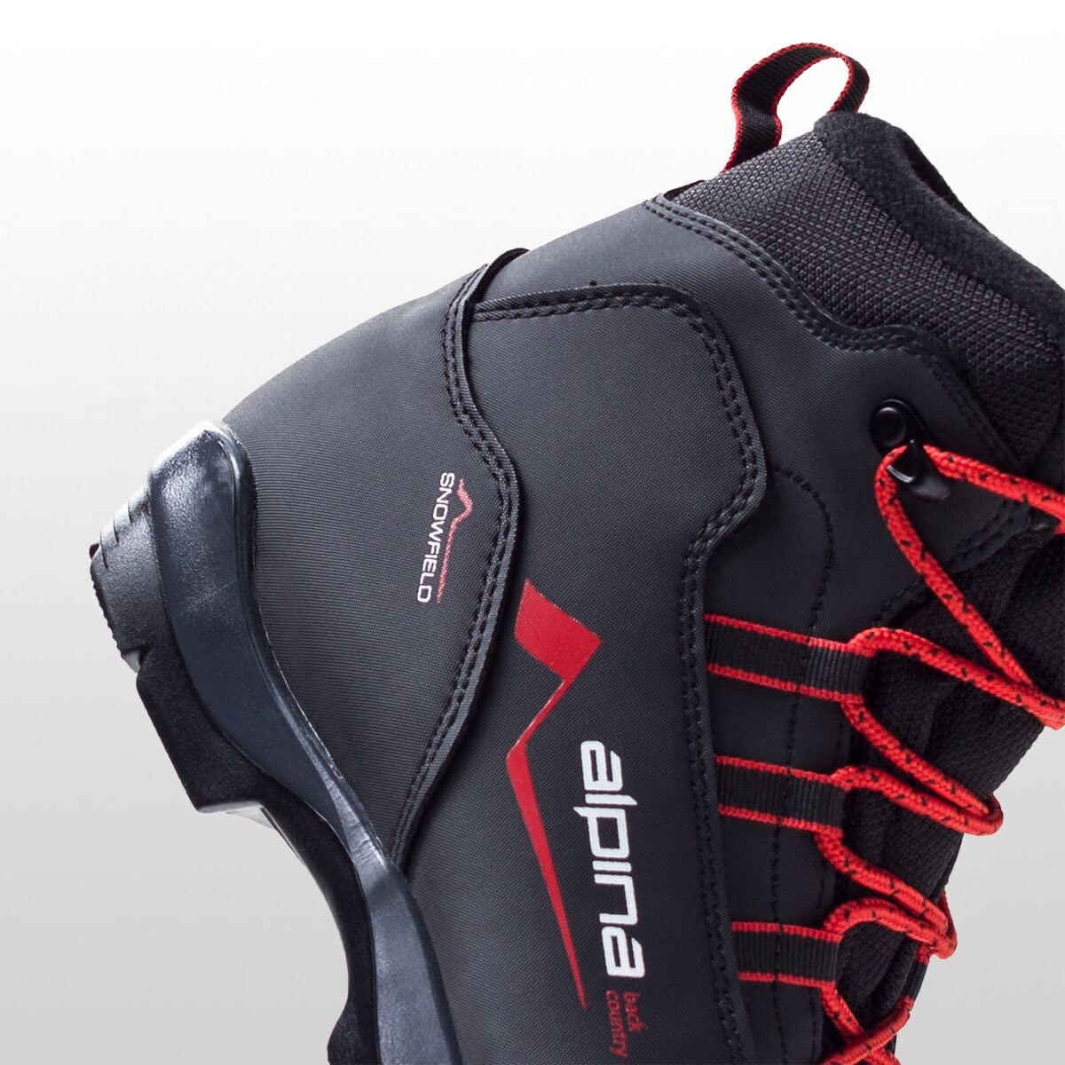 Alpina Sports Snowfield Nordic Langlaufschuhe, 250222-14-40, schwarz/orange/weiß, Euro 40