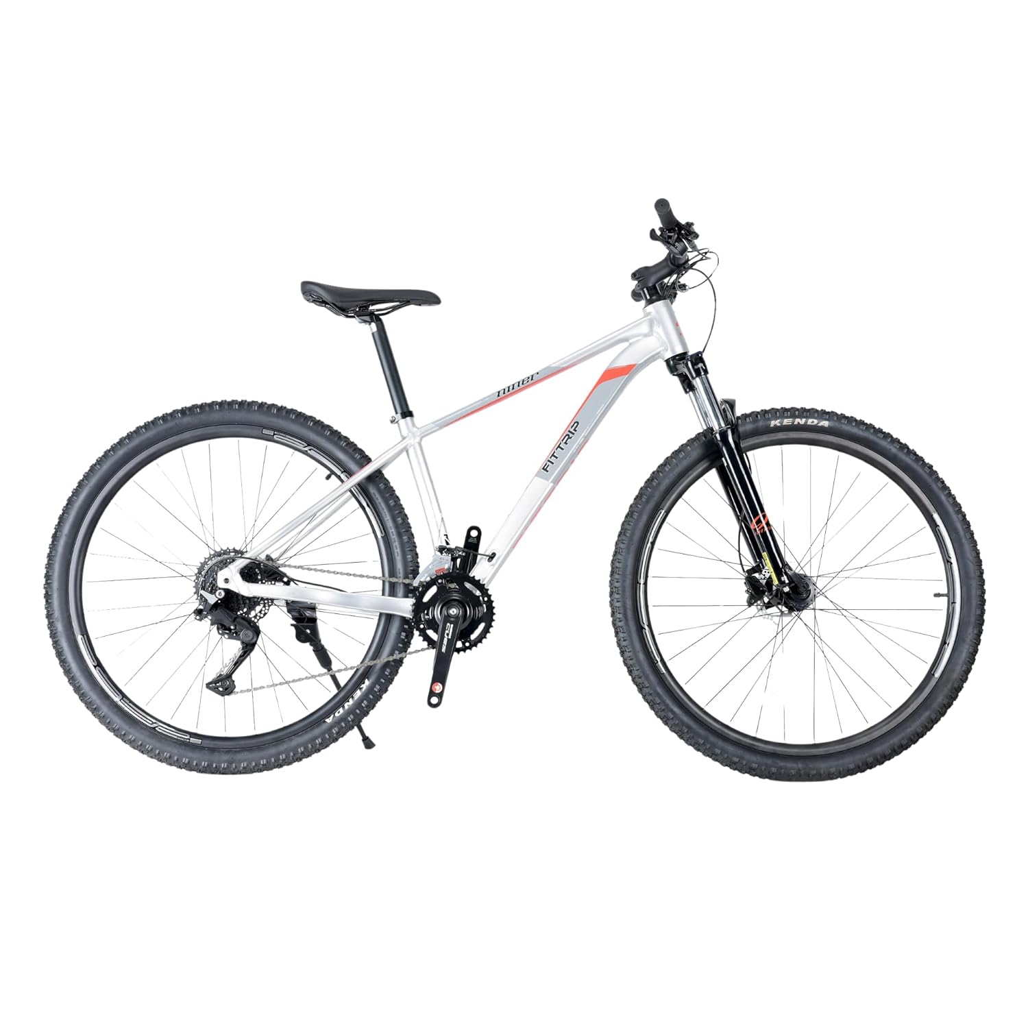 FitTrip Niner 29T Mountain Bicycle with Shimano CUES 2x9 Speed Drivetrain, Shimano MT201 Hydraulic Disc Brakes, SR Suntour... - Review, Price and Buying Guide