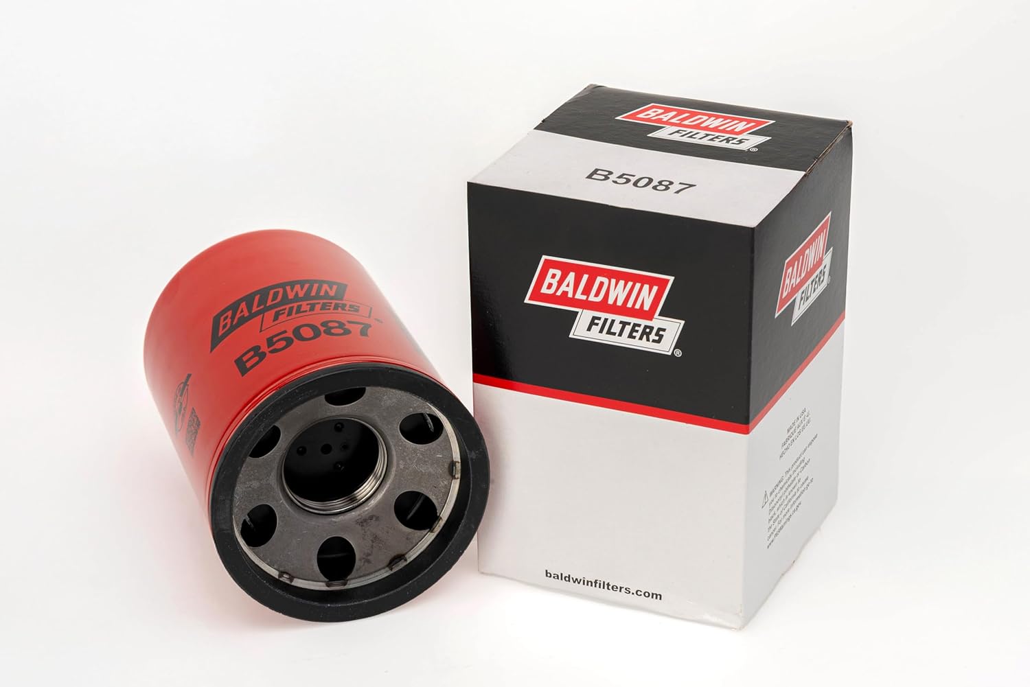 Baldwin B5087 Coolant Spin-on Filter (2-Pack) | Fits Select Cummins Engines | Extended Service "Blank" Filter (No Chemicals) | M36 x 2.0 Thread | Replaces Fleetguard WF2127