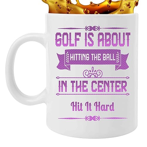 Funny Gift Golf Skill-improving Guides - Tips for Every Golfer - Gift for Uncle on Graduation Day - 12oz Silver Enamel 11 Oz White Ceramic Coffee Mug