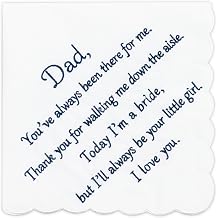 Lamyba Something Blue for Bride and Groom Wedding Handkerchief,Mom and Dad Gifts