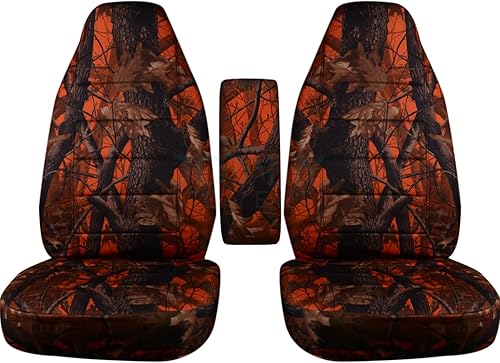 Miniatura 7 de TOTALLY COVERS Compatible con Ford RangerExplorerExplorer Sport y Mazda NavajoB-Series Camo TruckSUV con funda de reposabrazos central camuflaje de