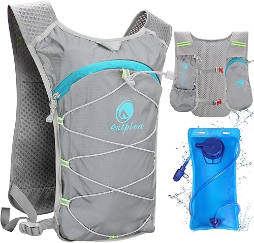 Miniatura 7 de Mochila de agua pequeña, chaleco de hidratación para festivales, Hydro Pack con vejiga de agua de 2 L, chaleco de agua ligero para correr Hydropack
