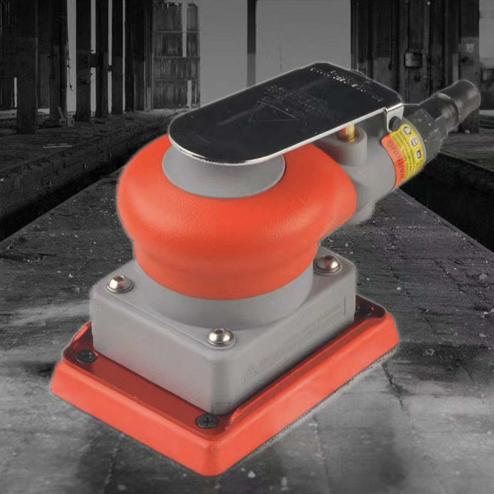 Mini Palm Air Sander, Pneumatischer Exzenterschleifer, 3 mm Durchmesser Exzenterschleifer, 10000 RPM Leichter Pneumatischer Polierer mit 12 Schleifpapieren, 10.5CFM Luftverbrauch