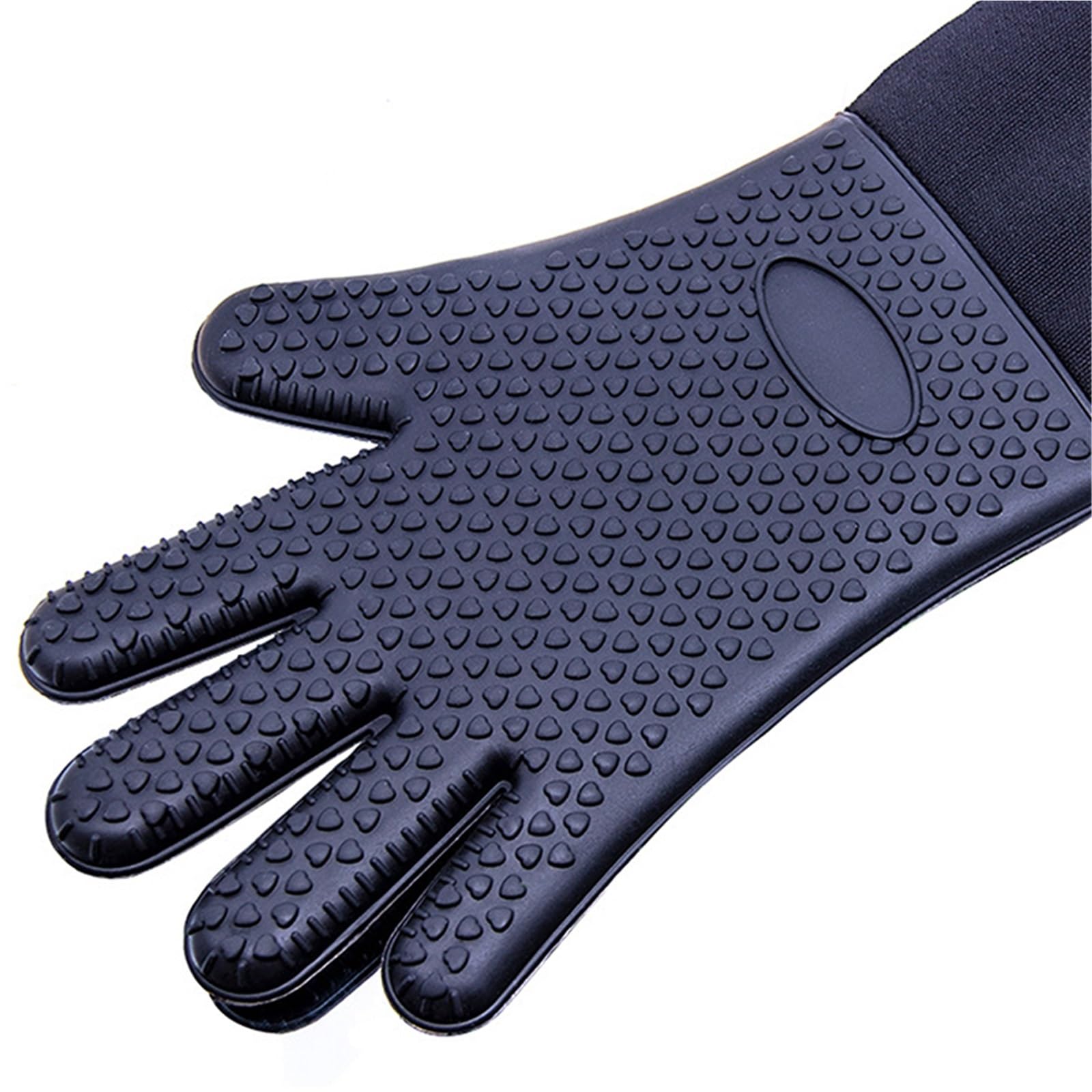 MRKU Gants de Cuisine Extra Longs, Unis, résistants à la Chaleur et antidérapants, Parfaits pour Le Barbecue et Les grillades.