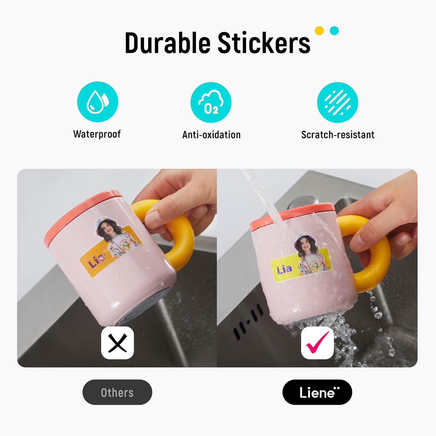 Liene PixCut S1 Photo Sticker Printer Creator Plus Pack - All-in-One Sticker Maker Machine for DIY Crafts, Custom Labels & Gifts, Thermal Dye-Sublimation, 300 DPI Prints, Precise AI Auto-Cutting - Image 8