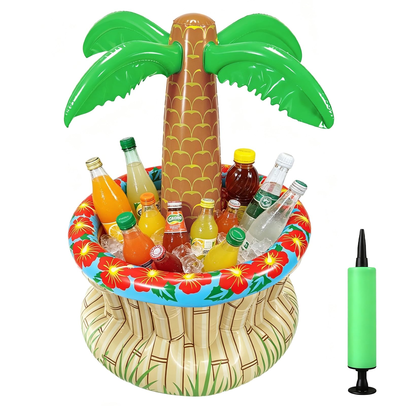 Flotteur Porte-gobelet Gonflable En Forme De Palmier – Rafraîchisseur De Boisson Pour Piscine Et Plage