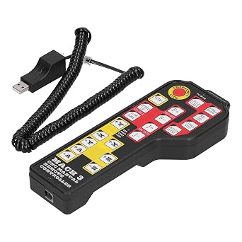 Mach3 CNC Manual Controller, 4 Axis USB Handwheel Electronic Handbrake Remote Controller for CNC Engraving Machine