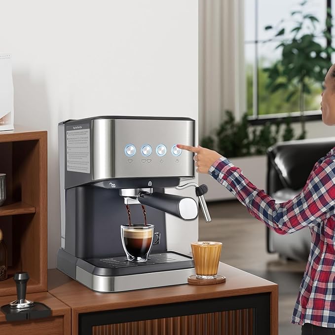 Cafetera de Goteo Semiautomática 1050W 1.5L con Vaporizador miniatura 2