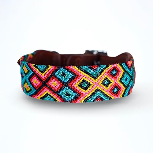 Eternia Premium Leather Dog Collar - Adjustable Handcrafted Collar for