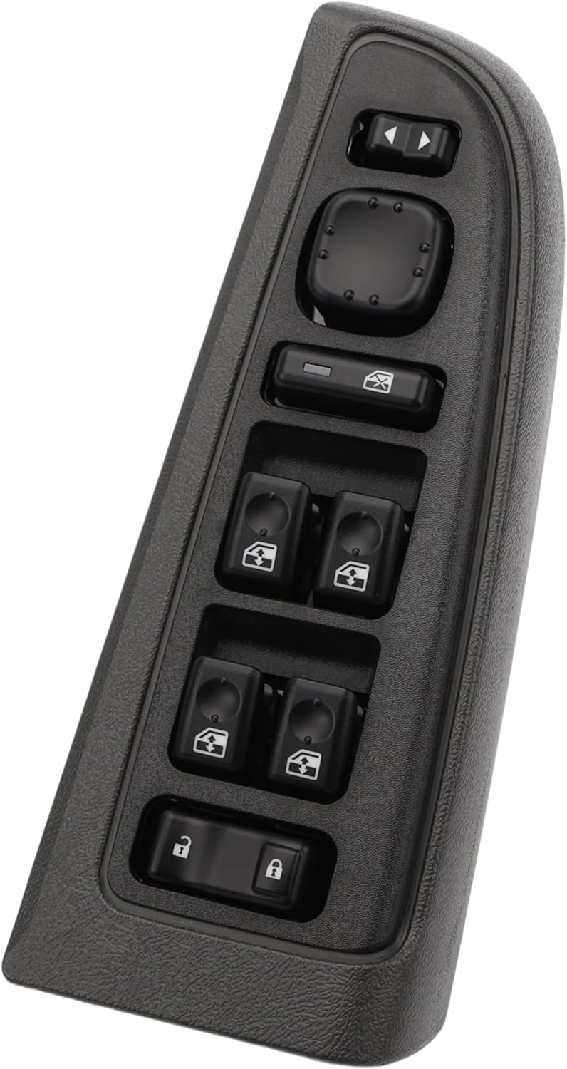 Master Power Window Switch Driver Side with Bezel 15883323 Compatible with 2003-2006 Chevy Silverado 1500 2500 3500 Suburban 1500 2500 Tahoe GMC Sierra 1500 2500 3500 Yukon Replaces# 901075
