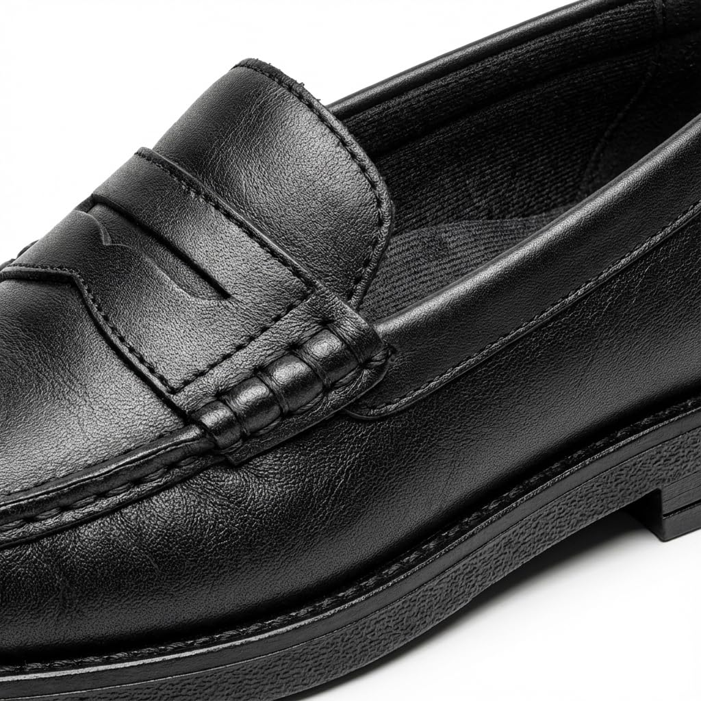 Zapatos Mocasines Hombre Cuero y Nobuck: Estilo Castellano de Vestir sin Borlas. Suela Dura Resistente y Acabado Brillante o Mate. Ideal Traje Boda y Uso Diario. Diseño Italiano Clásico y Moderno
