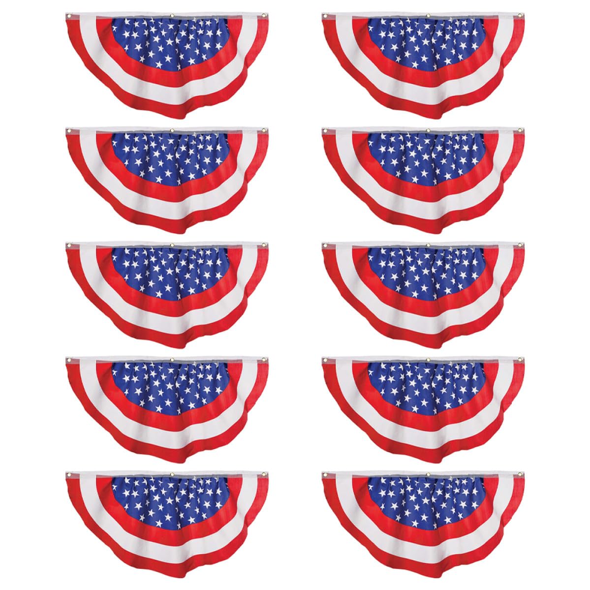 Drapeaux d'éventail américains pour fond photo et décoration extérieure de fête