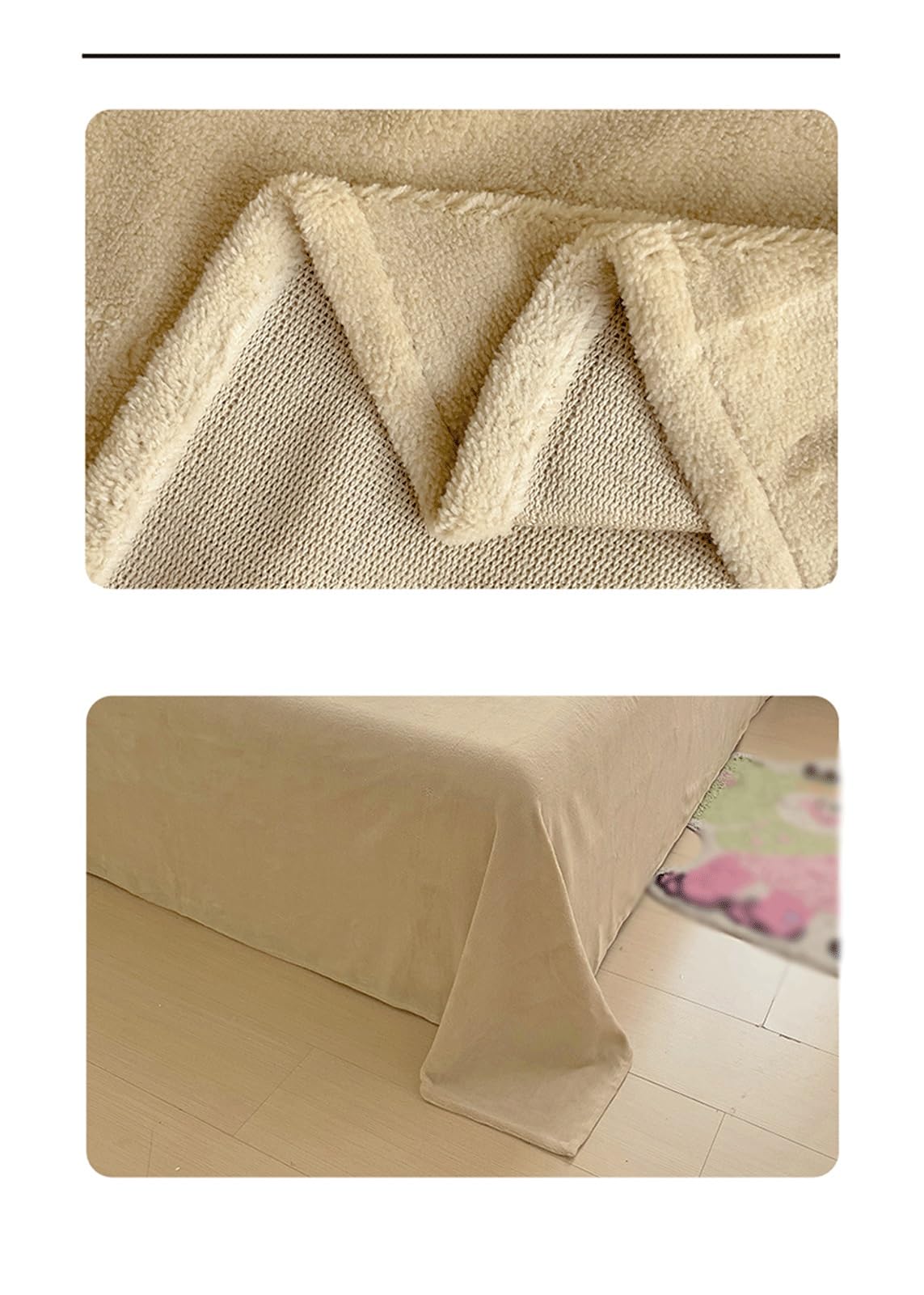 Winter Bettlaken ohne Gummizug 120x230cm bis 230250cm Flauschig Weich Flanell Warm aus Samt-Polar-Mikrofleece Betttuch for Herbst Winter Frühling(Yellow,230x250cm)