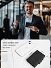 GSG SINCE 1998 Men's Leather Wallet RFID Blocking Pop Up Card Holder Slim Wallet with Coin Pocket ID Window Cash Slot Holds 10 Cards Gift Box Microfiber Black