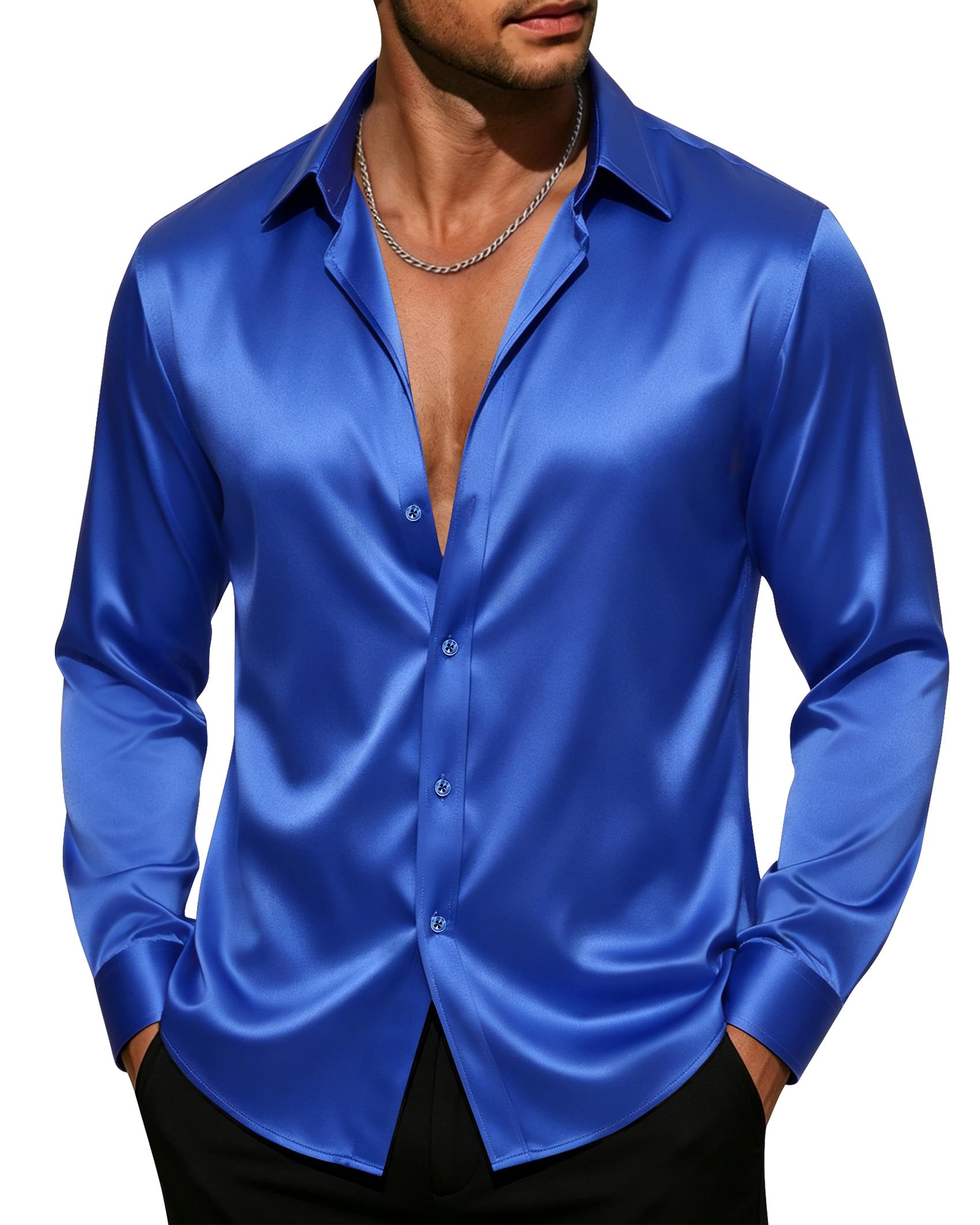 J.VER Herren Thcs-Stain Shirt Hemd mit Button-Down-Kragen (1er Pack)