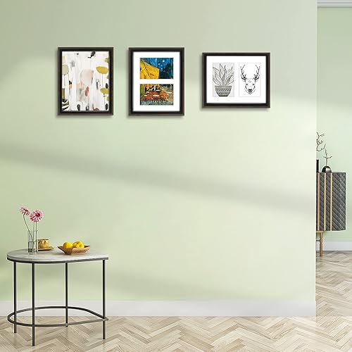 Miniatura 8 de Golden State Art, Marco de fotos de collage de 8 x 10 pulgadas con dos aperturas de 4 x 6 pulgadas, pantalla horizontal y vertical, marcos rústicos