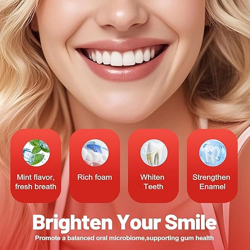 Miniatura 2 de SP-6 Pasta dental blanqueadora probiótica para blanquear los dientes y la salud de las encías, sabor a menta fresca, uso diario para el cuidado