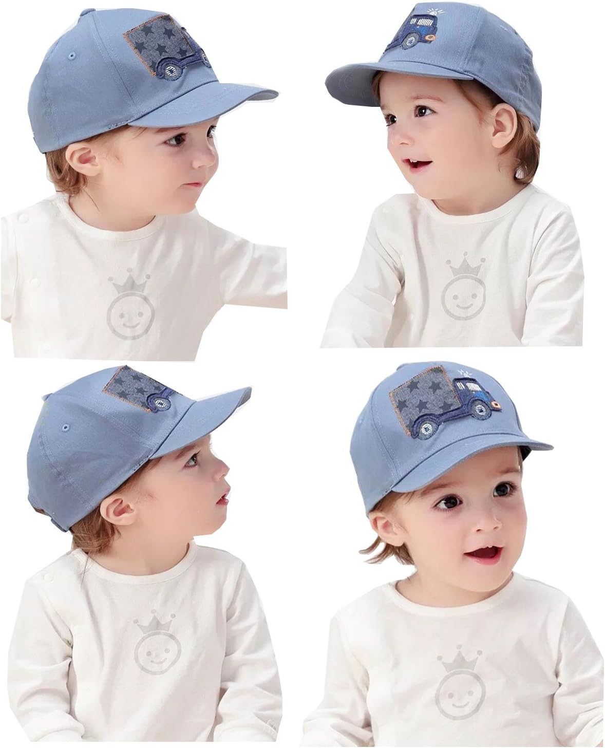 MZLIU Kids Infan Cotton Baseball Hats Sun Visors Cap(3M-6T)