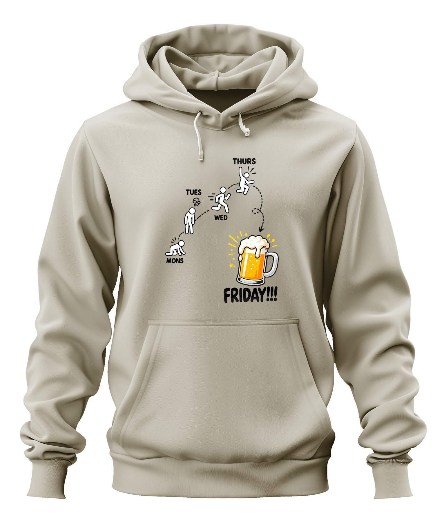 Friday Beer Evolution Statement bluza z kapturem