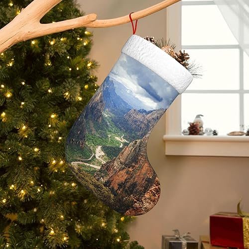 Miniatura 8 de Zion National Park - Calcetines decorativos de Navidad de 17.7 pulgadas, calcetines duraderos para chimeneas, árboles de Navidad, oficinas